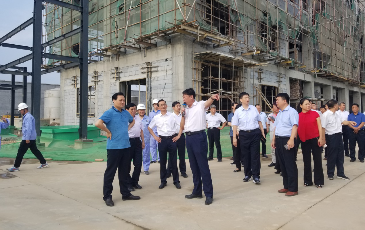 Leaders from Puyang City and County Come to Henan Hosn Biologic Materials Co., Ltd.